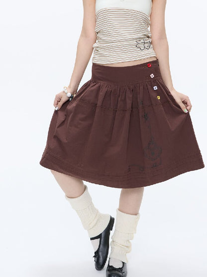 Retro Love Lock Vine Short Skirt【s0000016375】