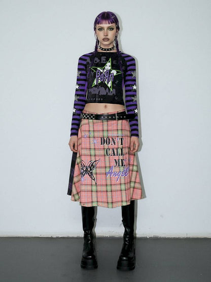 Vintage layered butt curtain skirt【s0000014378】