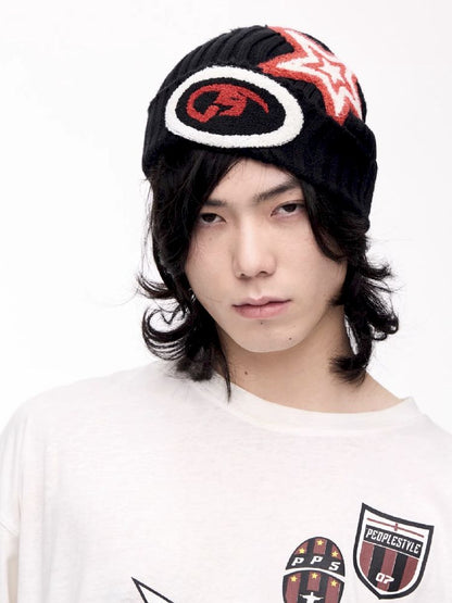 자수 따뜻한 니트 모자 [S0000011360]