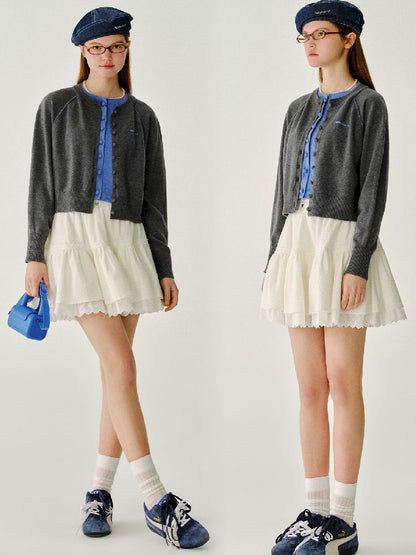 Short Solid Color Knit Sweater【s0000011966】