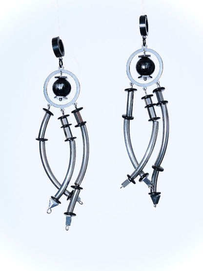 Futuristic Heavy Dark Punk Earring【s0000018837】