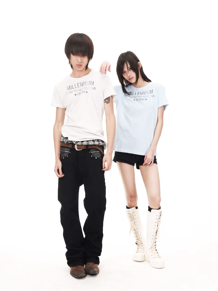 Snowflake Cotton Destruction T-Shirt【s0000018213】