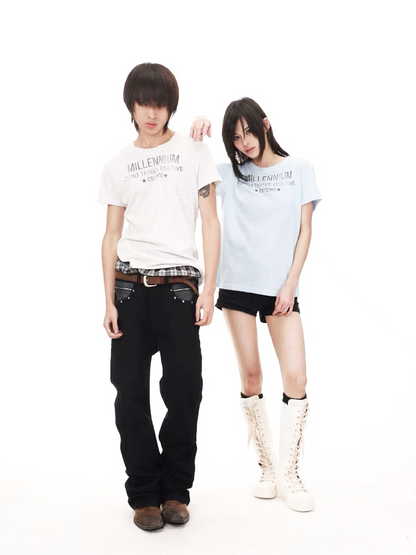 Snowflake Cotton Destruction T-Shirt【s0000018213】