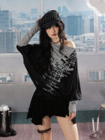 Pleated Irregular A-Line Skirt【s0000016271】