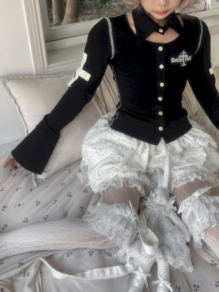 Cinching Short Cardigan T-Shir【s0000011343】