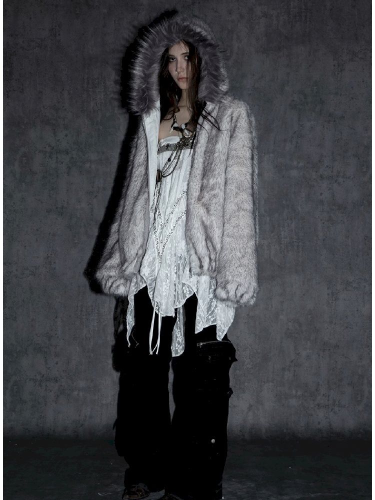 Fur Collar Thick Coat Reversible【s0000011272】