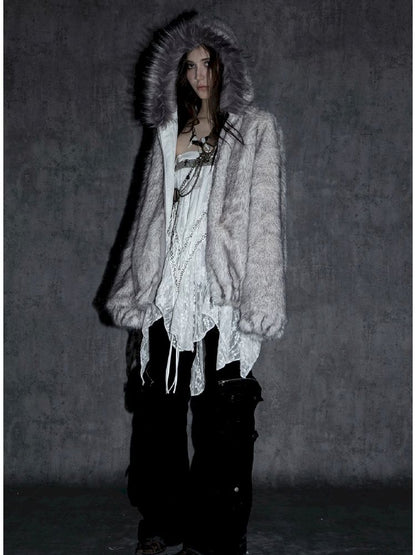 Fur Collar Thick Coat Reversible【s0000011272】