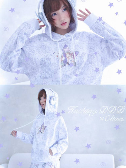 Star-Print Hoodie【s0000014438】