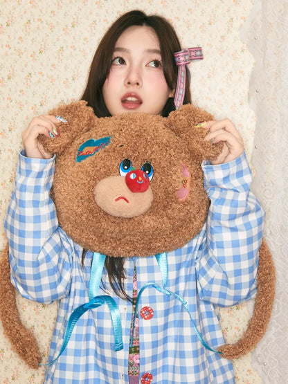 Apple Shaped Plush Backpack【s0000014152】