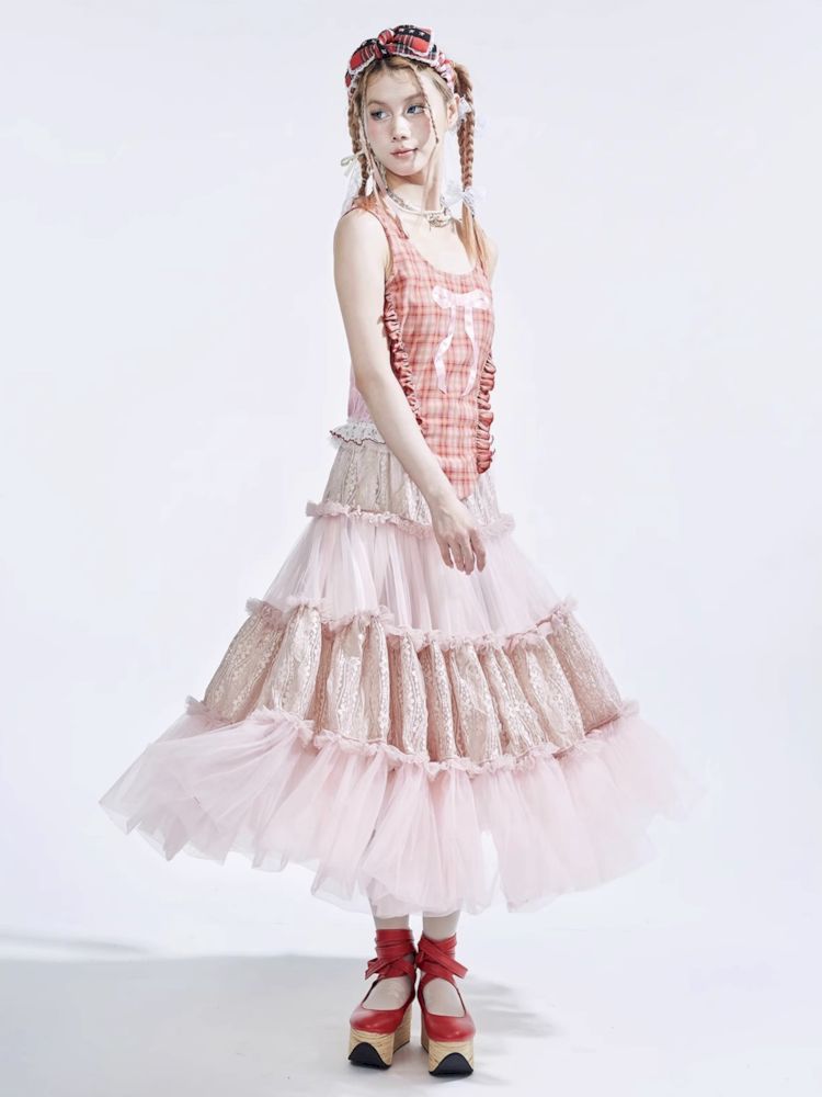 Lolita Sweet Cute Teenage Halter Skirt [S0000008764]