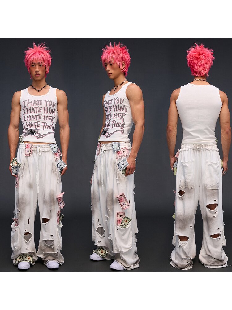 Distressed Sweatpants【s0000017488】