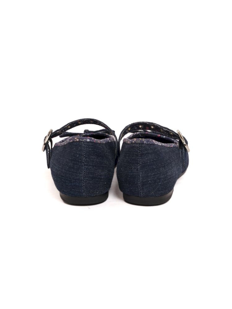 Square head single buckle ballet shoes【s0000013455】