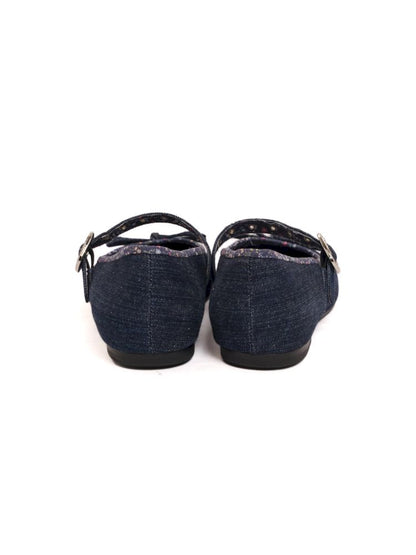 Square head single buckle ballet shoes【s0000013455】