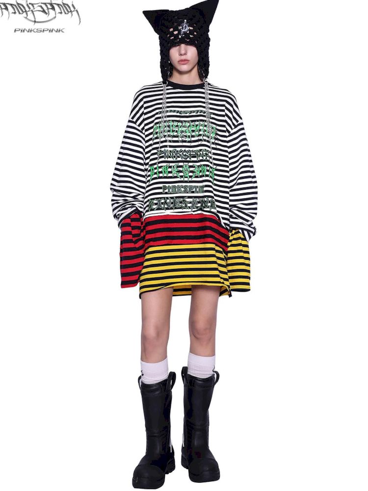 Stacked Stripe Sweatshirt T【s0000009943】