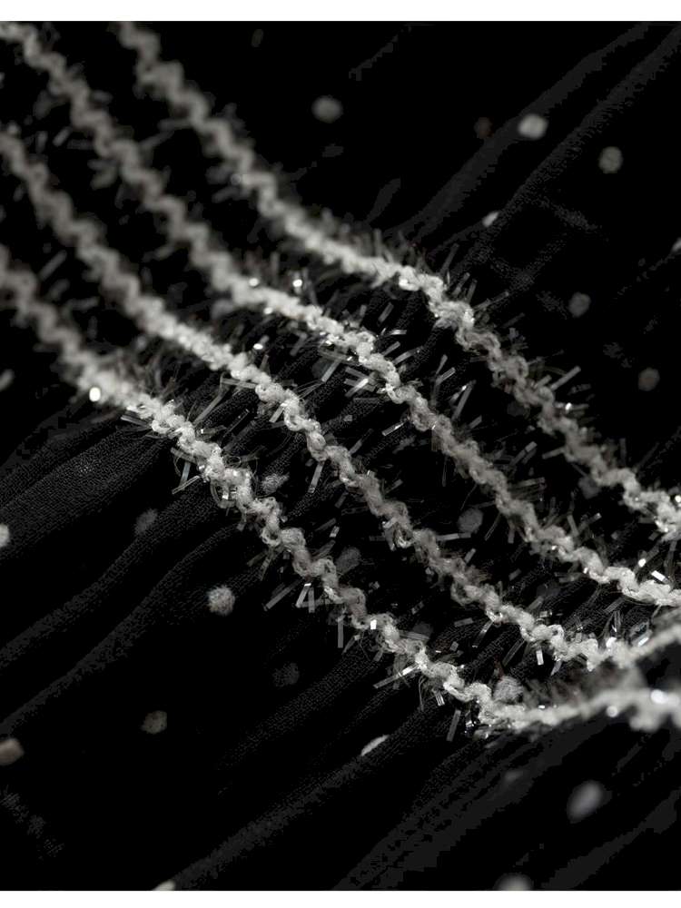 Patchwork Gathered A-Line Skirt【s0000014461】