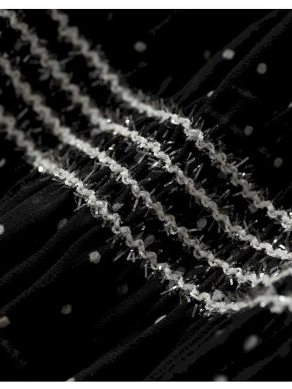 Patchwork Gathered A-Line Skirt【s0000014461】