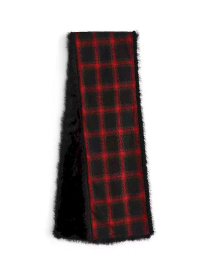 REVERSIBLE SCARF + RED PLAID SHIRT [S0000010950]