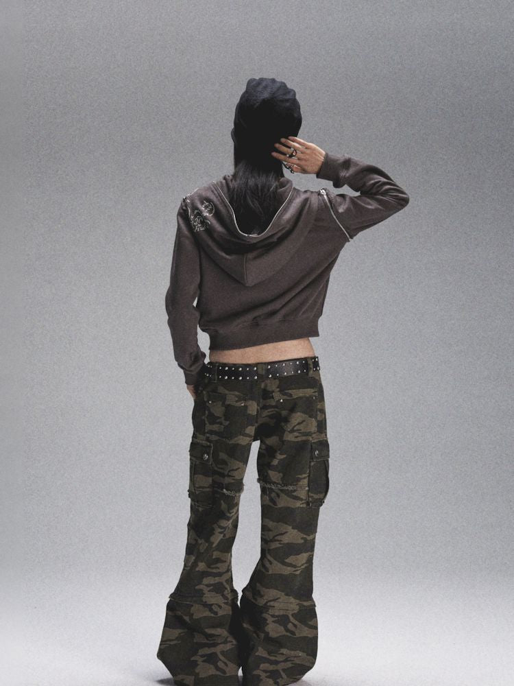 Loose Casual Low Waist Camouflage Denim【s0000007902】