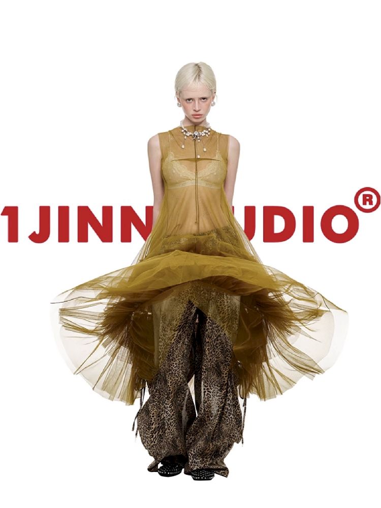 Mesh Sheer Layered Sleeveless Dress【s0000011564】