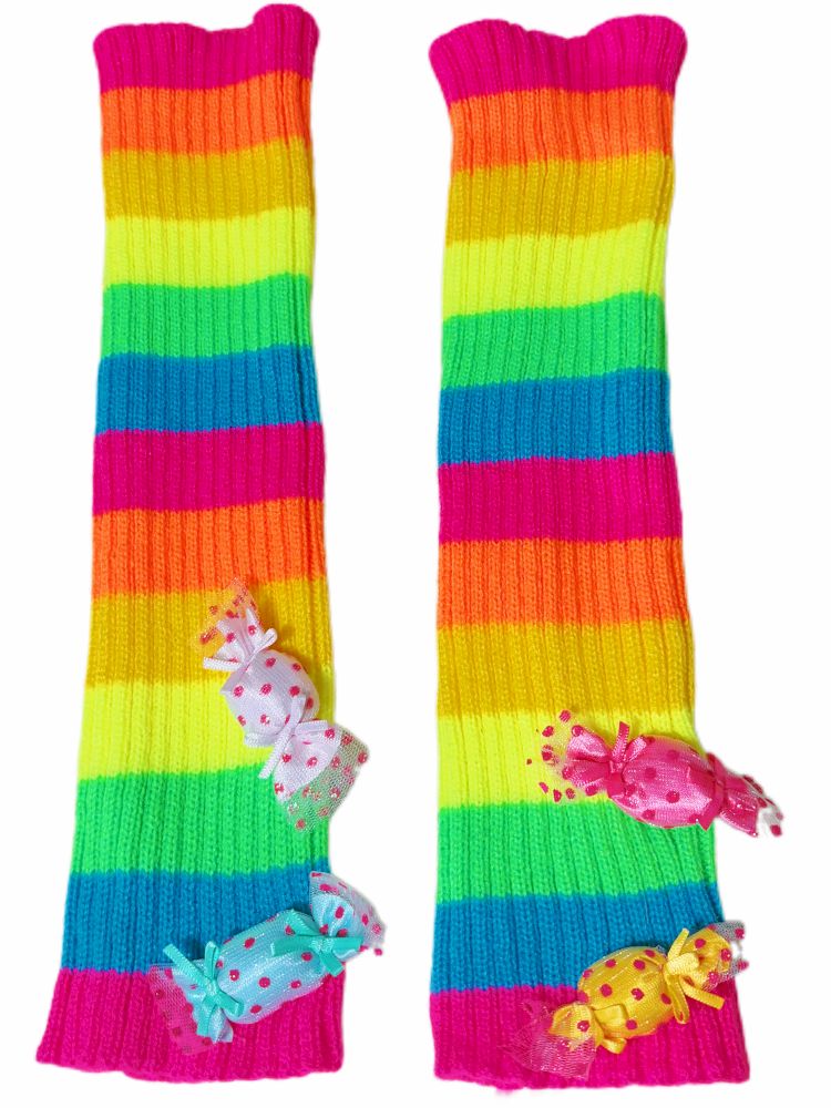 Rainbow striped leggings socks【s0000013298】