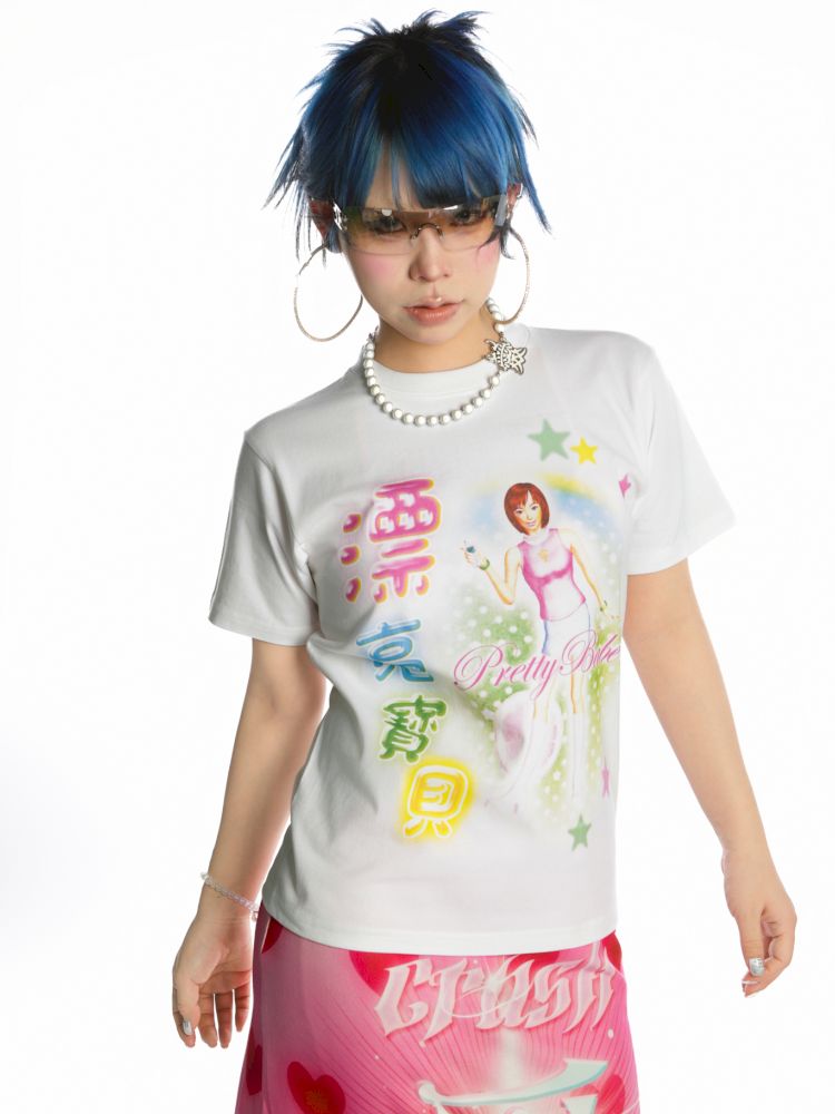 Cotton Slim Fit Straight Shoulder T-Shirt【s0000013170】