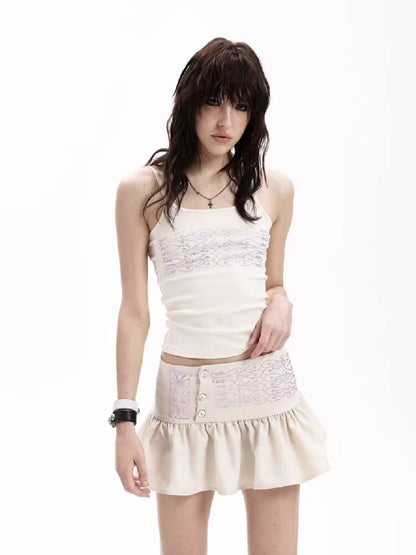 Rhinestone Knit Hot Girl Camisole【s0000018288】