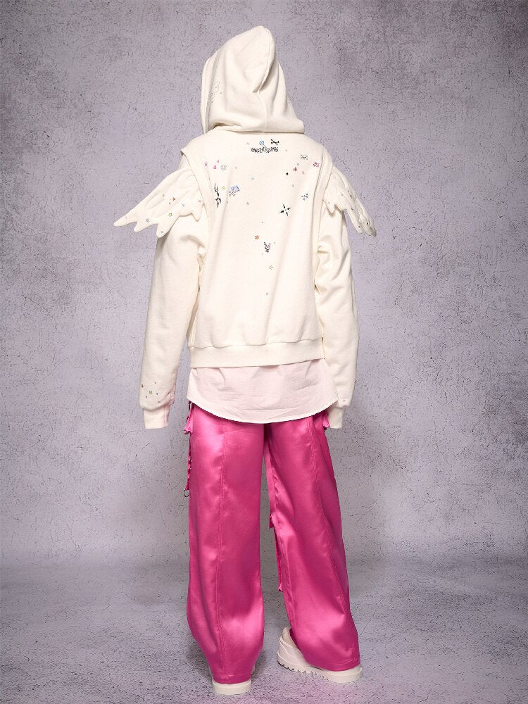 Faux Two Piece Angel Sweatshirt【s0000019147】