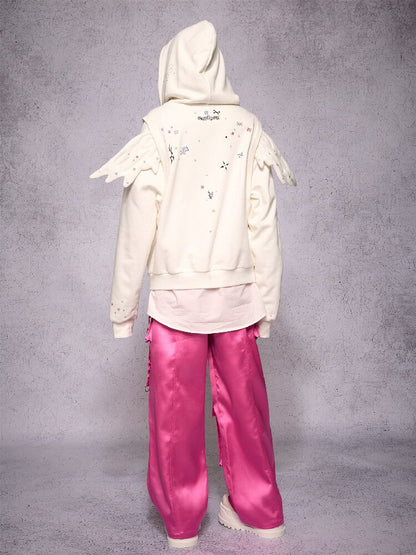 Faux Two Piece Angel Sweatshirt【s0000019147】