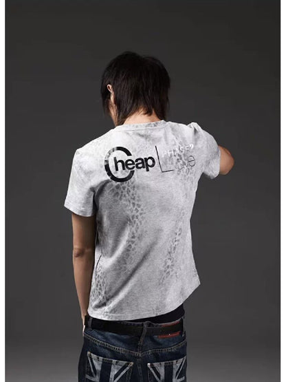 Millennium Silver Foil Leopard Tee【s0000018262】