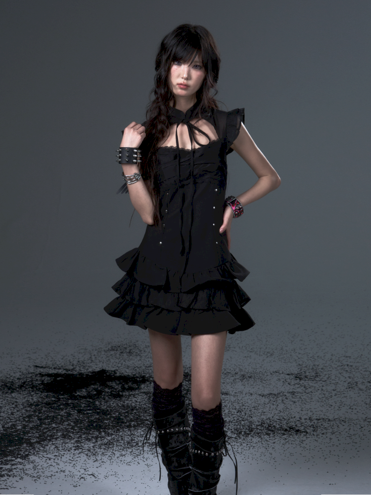 Puffy Cake Cheongsam Dress【s0000012444】