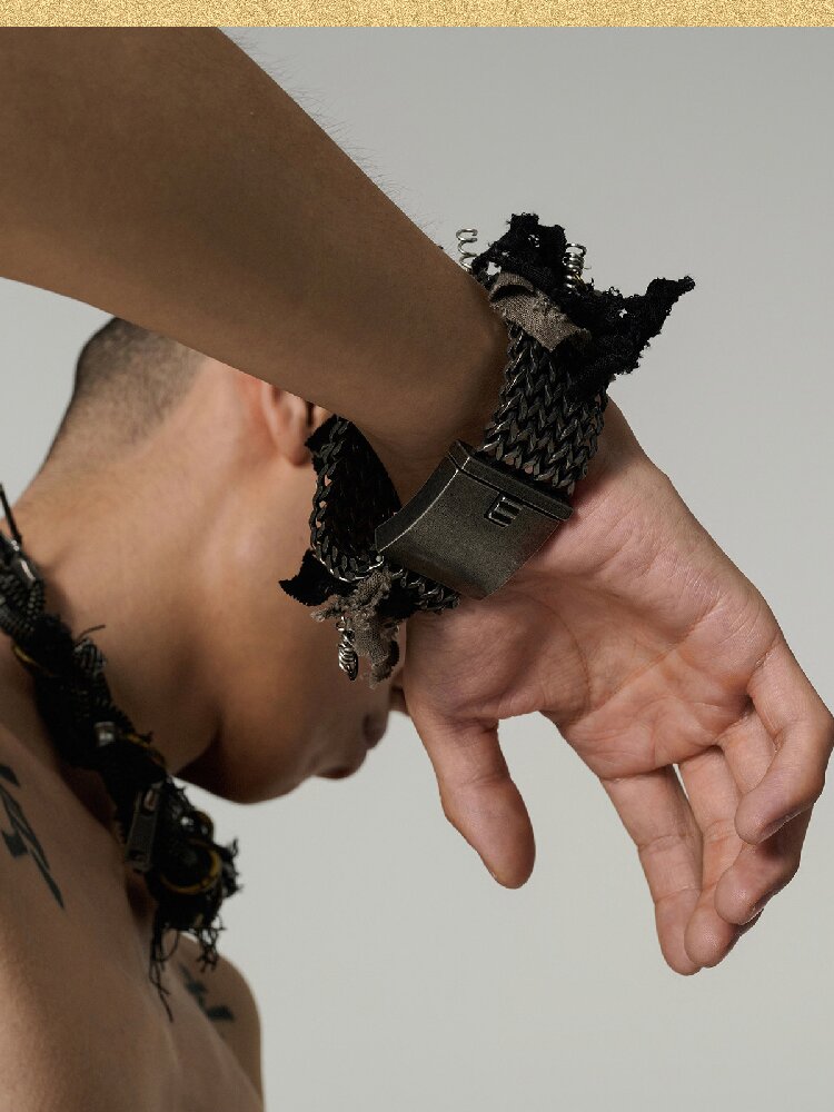 Handmade Neutral Heavywork Bracelet【s0000018851】