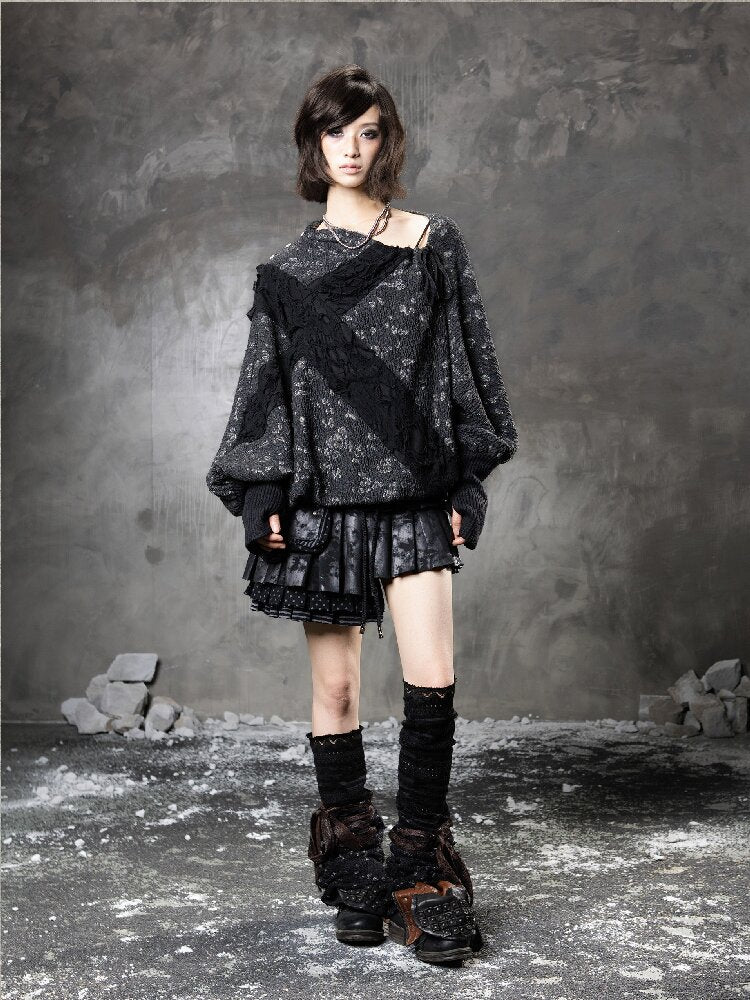 Cross Bat Sleeve Top【s0000015946】
