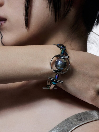Time Space Heavy Punk Bracelet【s0000018819】