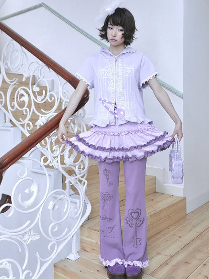 Quirky Girl Fake Two Pieces Cake Skirt Pants【s0000017472】