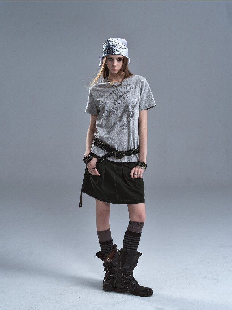 Wear Side Drawstring Split Skirt【s0000016894】