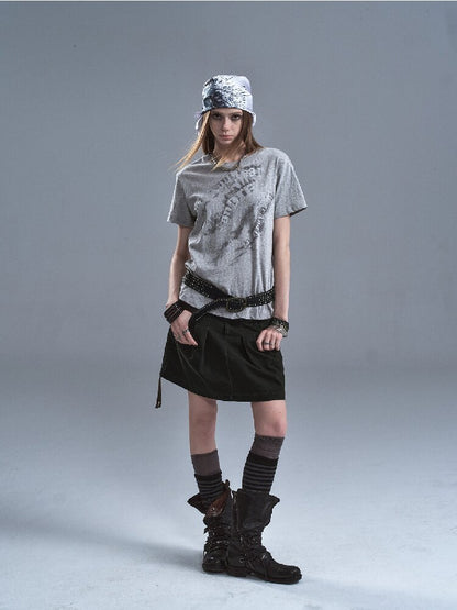 Wear Side Drawstring Split Skirt【s0000016894】