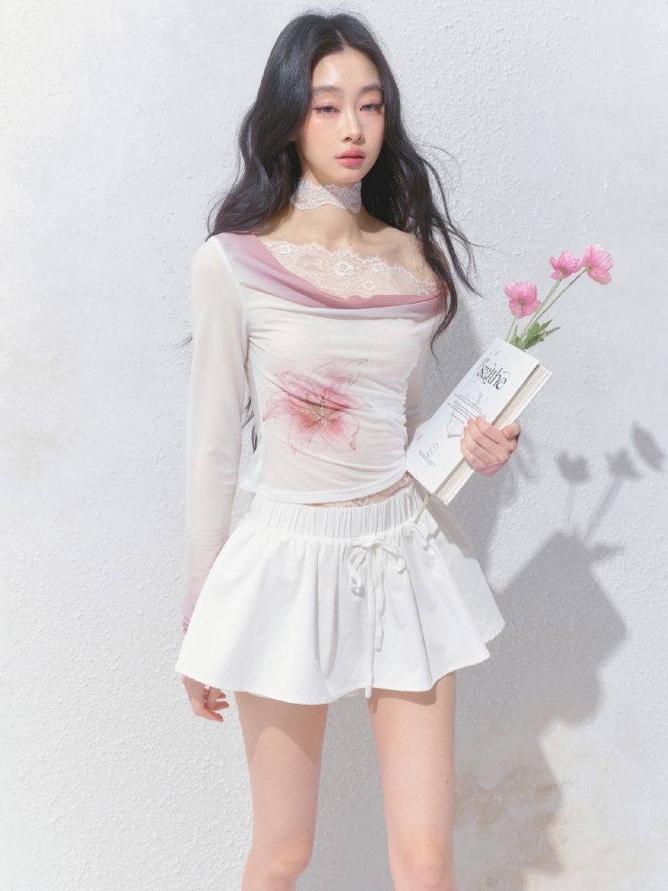 A-line Puffy Half-body Skirt【s0000012153】
