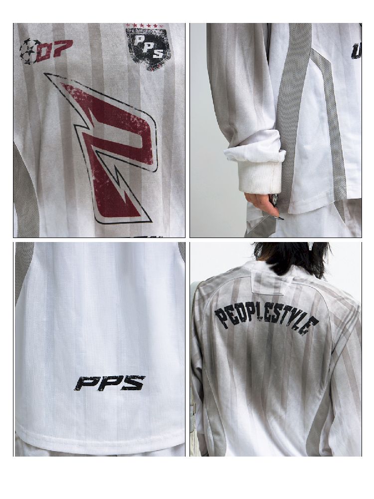 Blokecore Style Long Sleeve Racing T-Shirt【s0000011697】