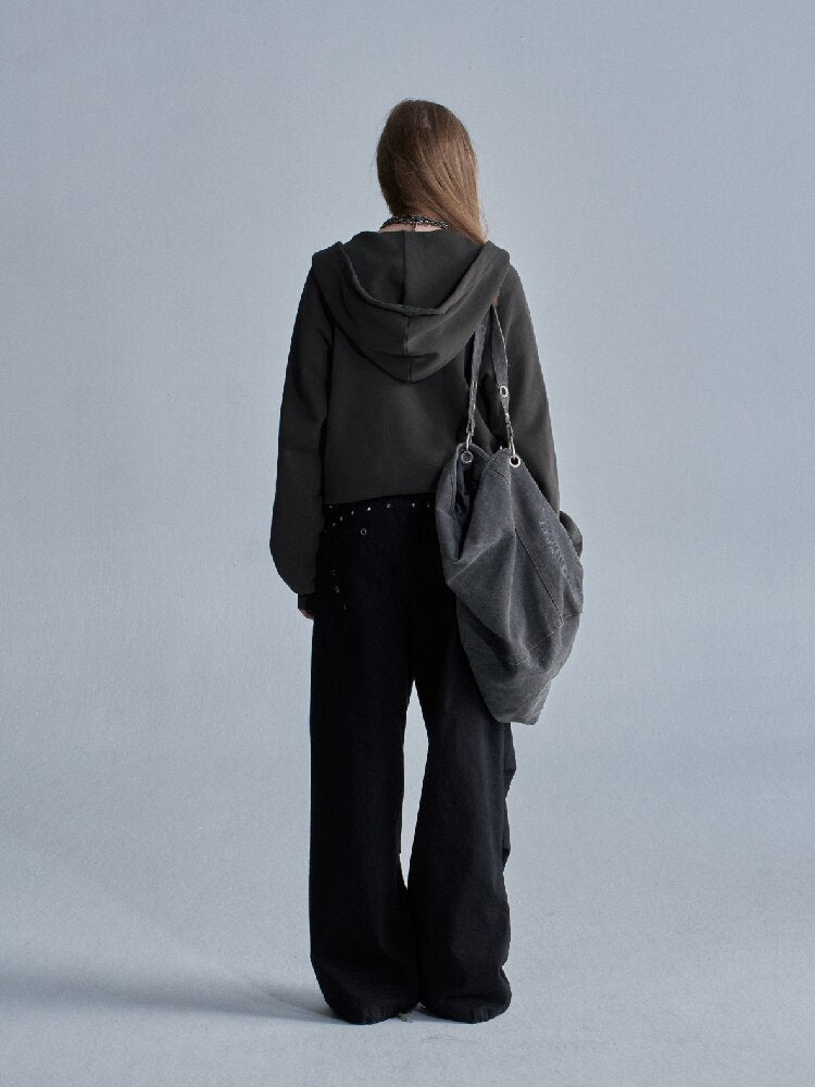 Terry Hooded Split Loose Sweatshirt【s0000018468】