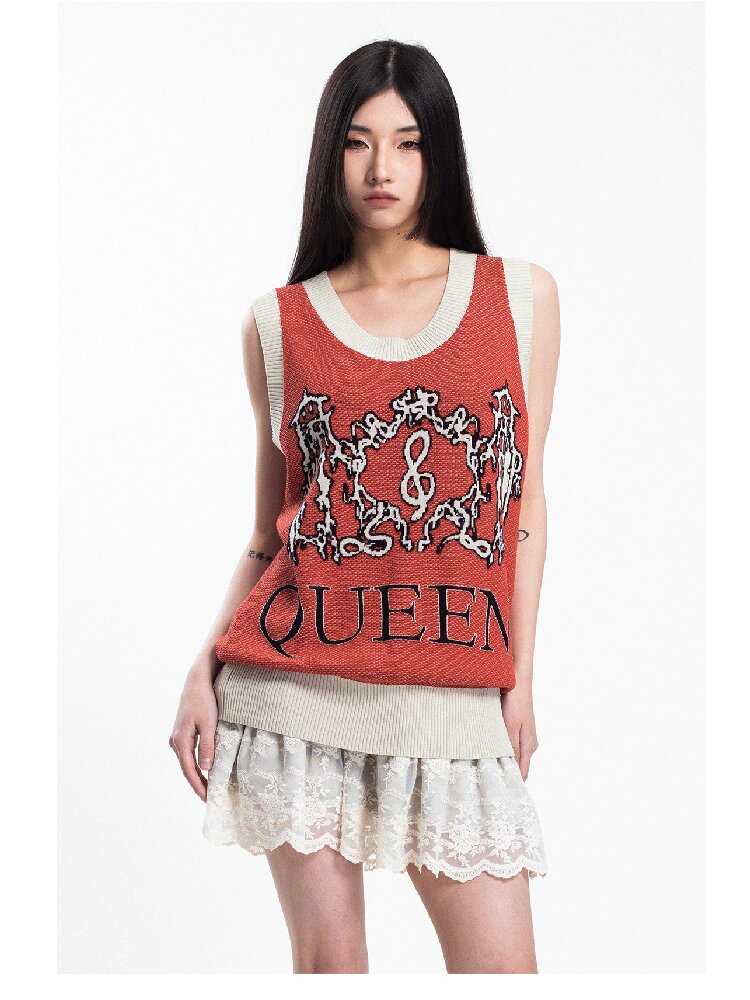 Retro Queens Dragon Jacquard Vest【s0000018045】