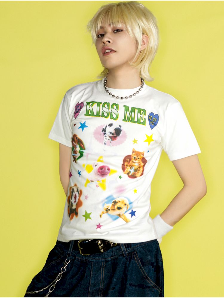 Positive shoulder thin T-shirt【s0000012458】