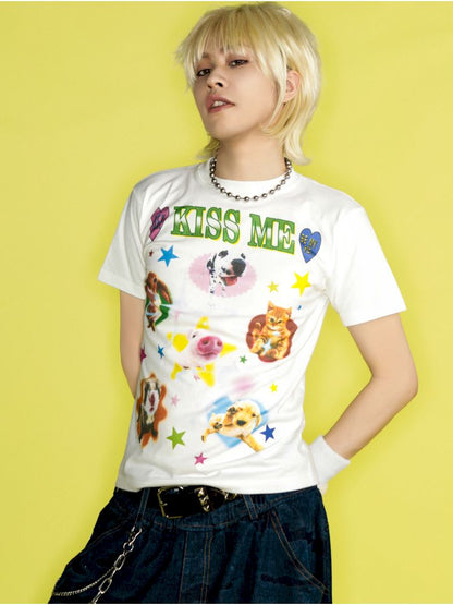 Positive shoulder thin T-shirt【s0000012458】