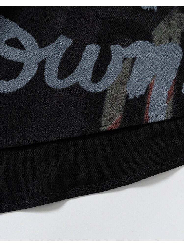 Asymmetrical Striped Webbing T-shirt【s0000015938】