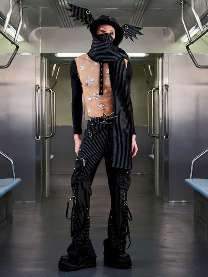 Stacked Striped Pants【s0000014643】