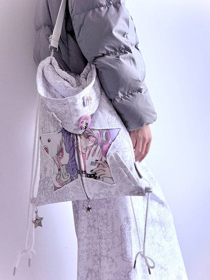 Double-Shoulder Drawstring Bag【s0000014441】