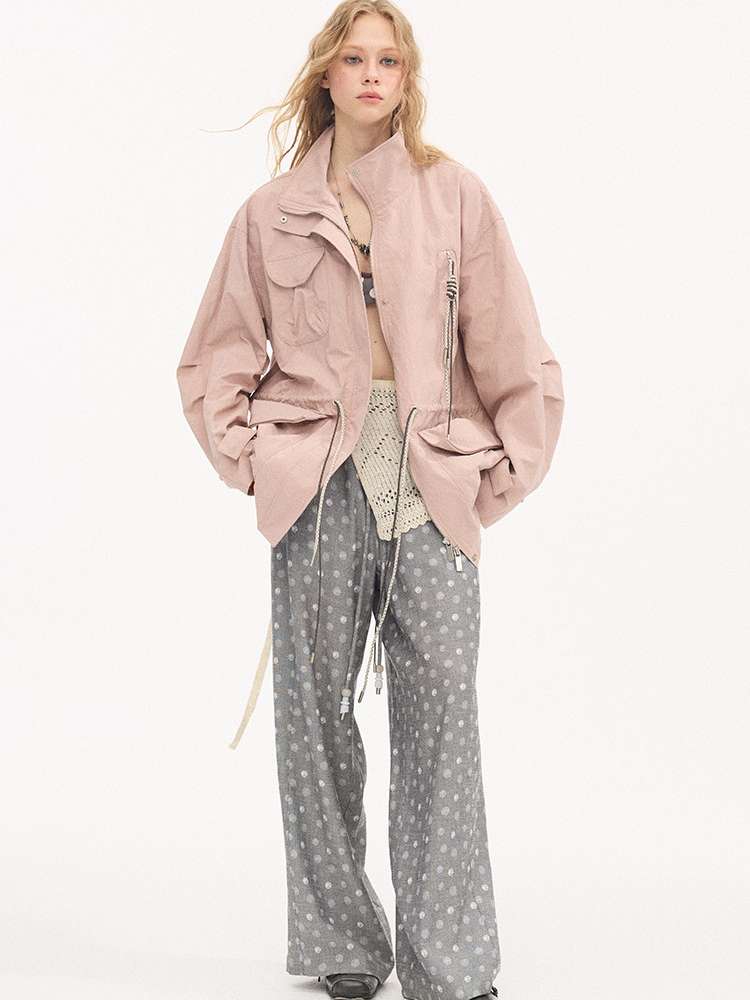 Twist Pocket Drawstring Jacket【s0000015416】