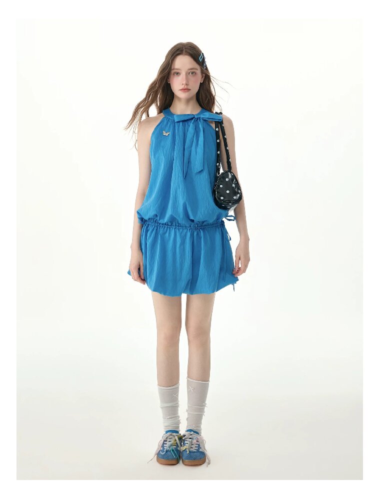 Summer Halter Off-Shoulder Dress【s0000017251】