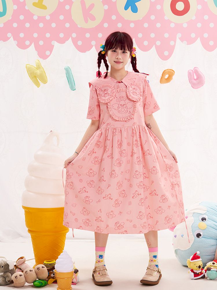 Animal Angel Strappy Skirt Tank Top Skirt【s0000013191】