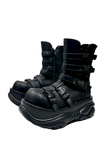 Round Toe Casual Punk Style Martin Short Boots【s0000013760】