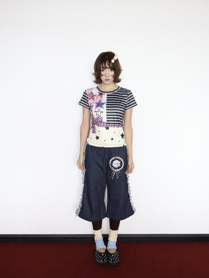 Light Sub Punk Short Sleeve Top【s0000018683】